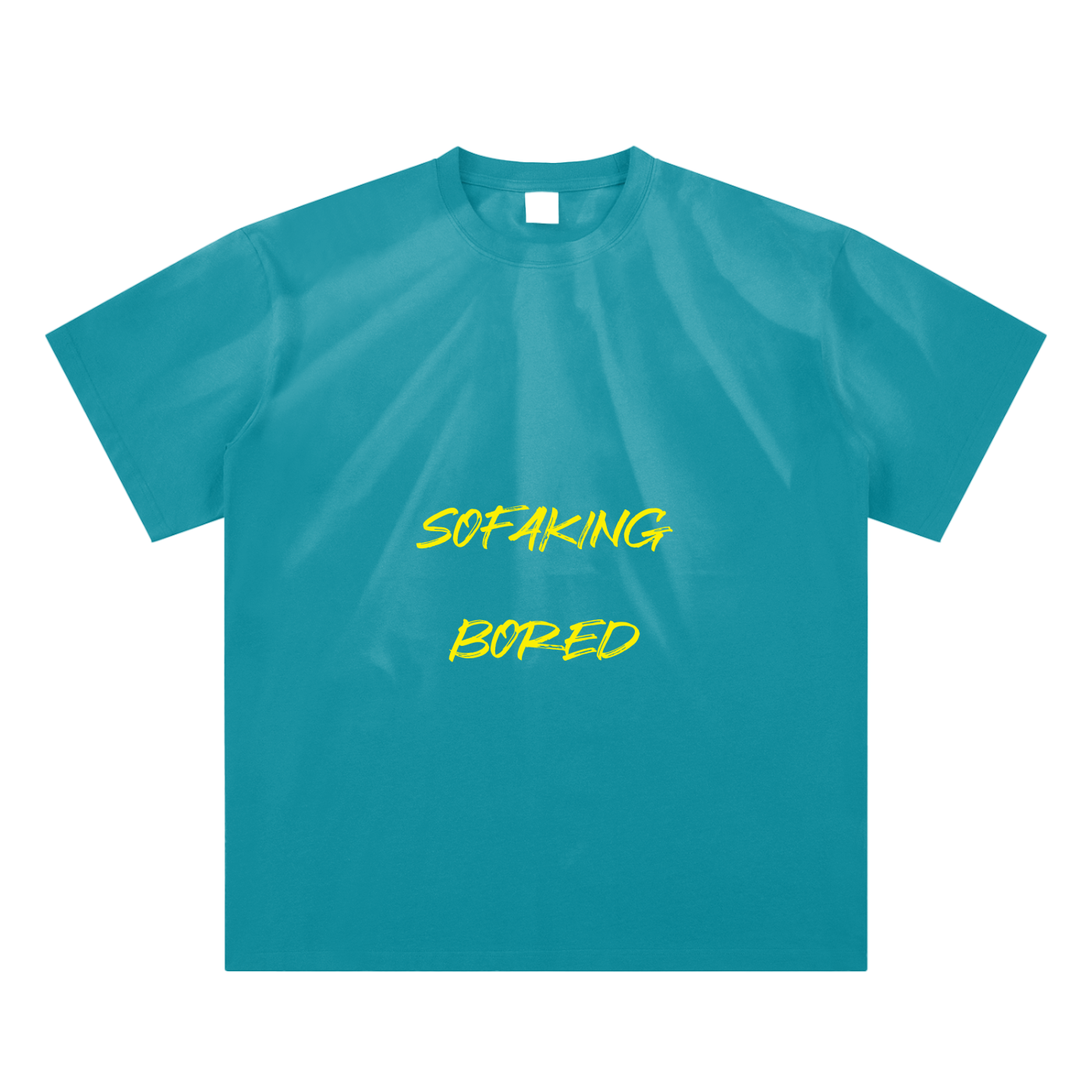 Hand-Scrunched Sunfade Sofa King Bored T-Shirt