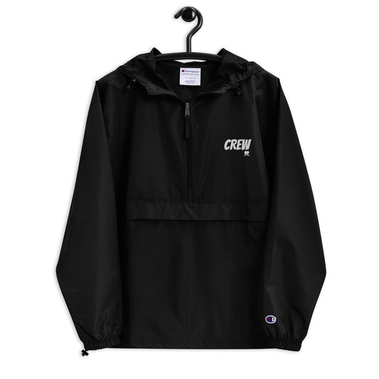 Embroidered Champion Packable Jacket: Crew