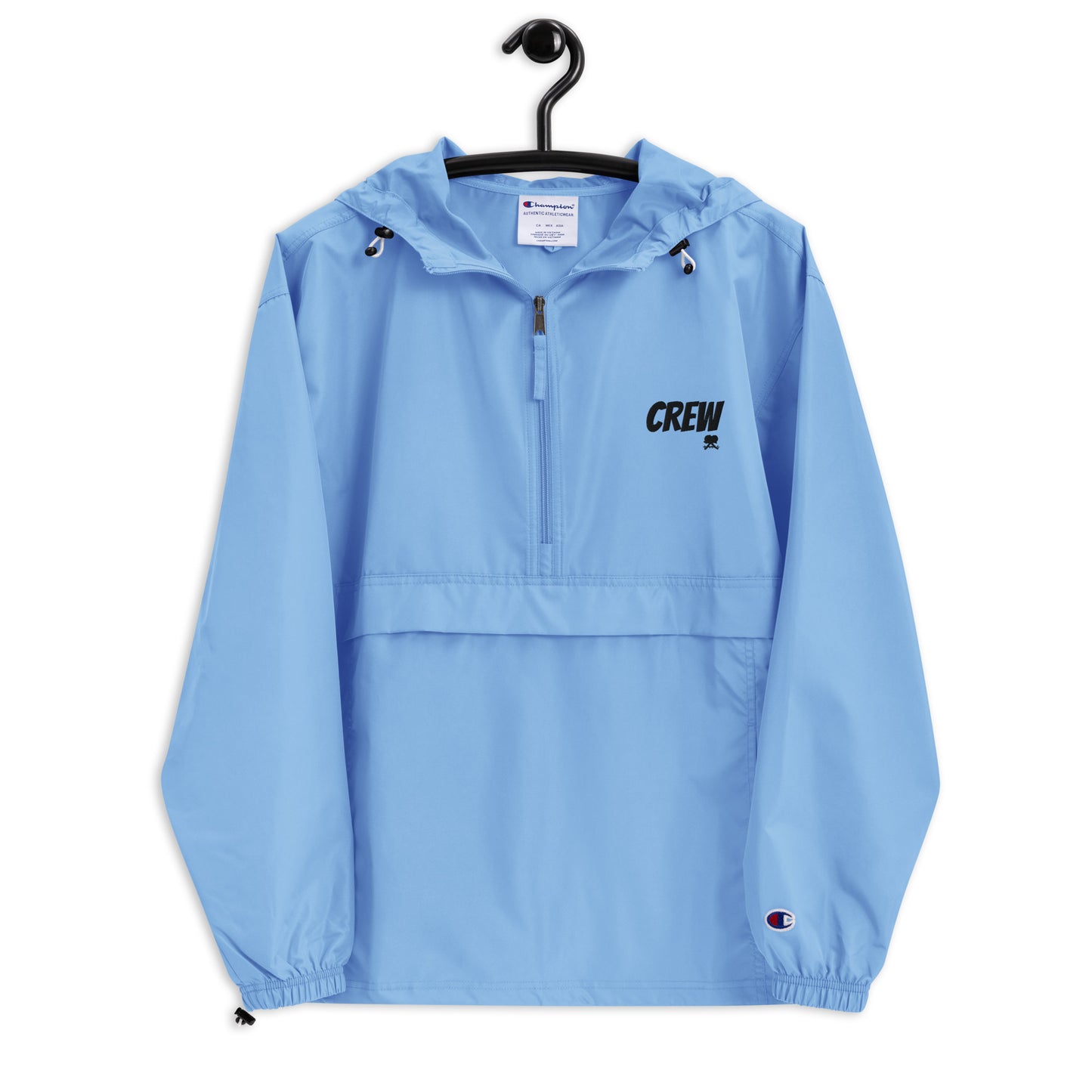 Embroidered Champion Packable Jacket: Crew