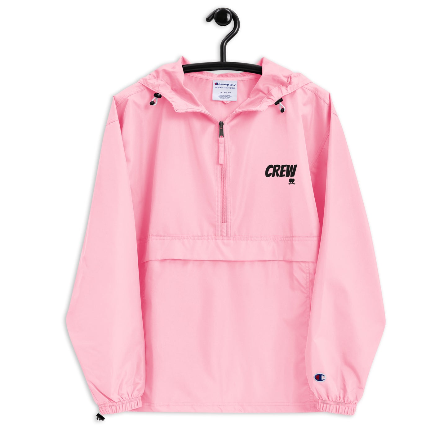 Embroidered Champion Packable Jacket: Crew