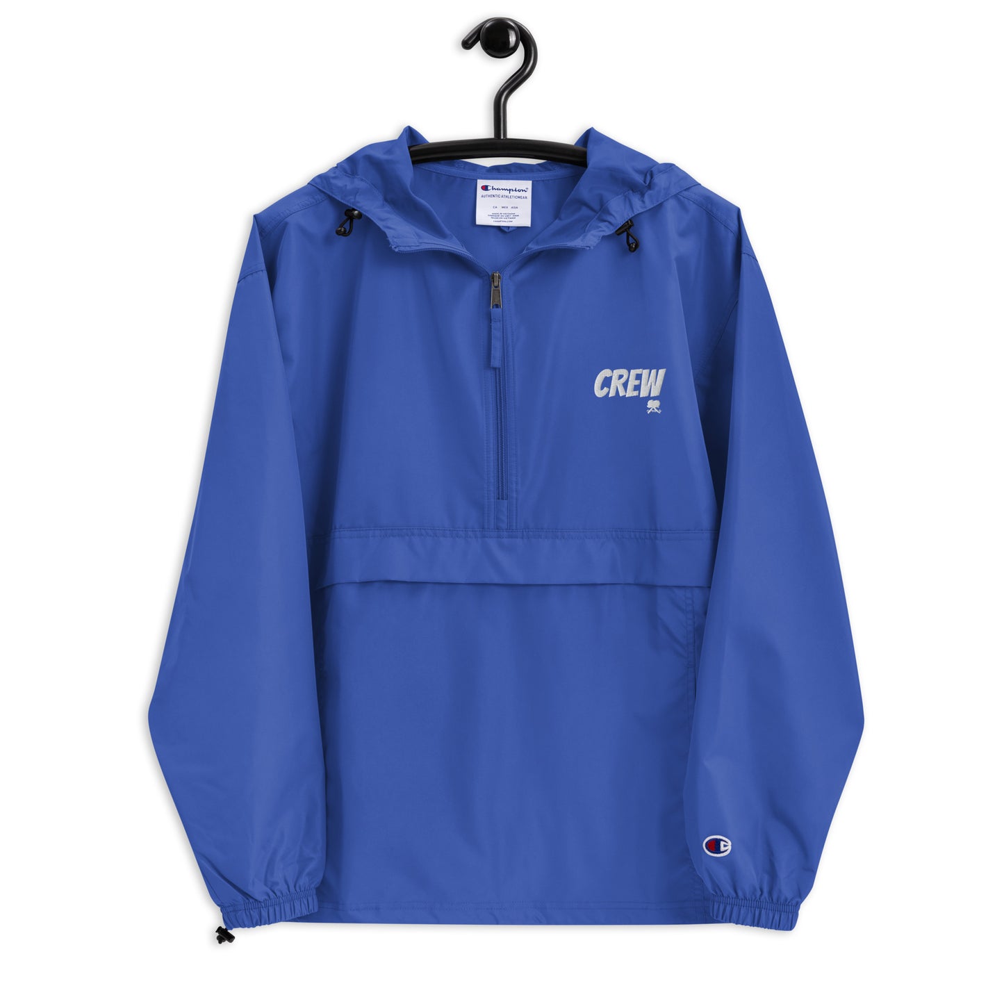 Embroidered Champion Packable Jacket: Crew