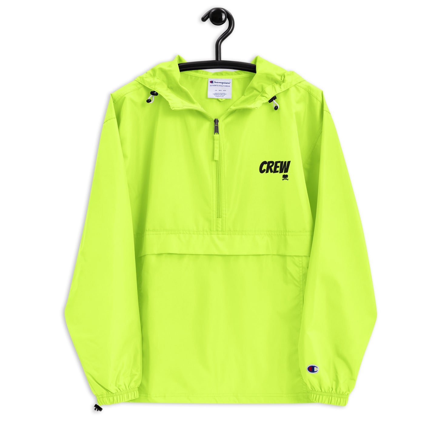 Embroidered Champion Packable Jacket: Crew