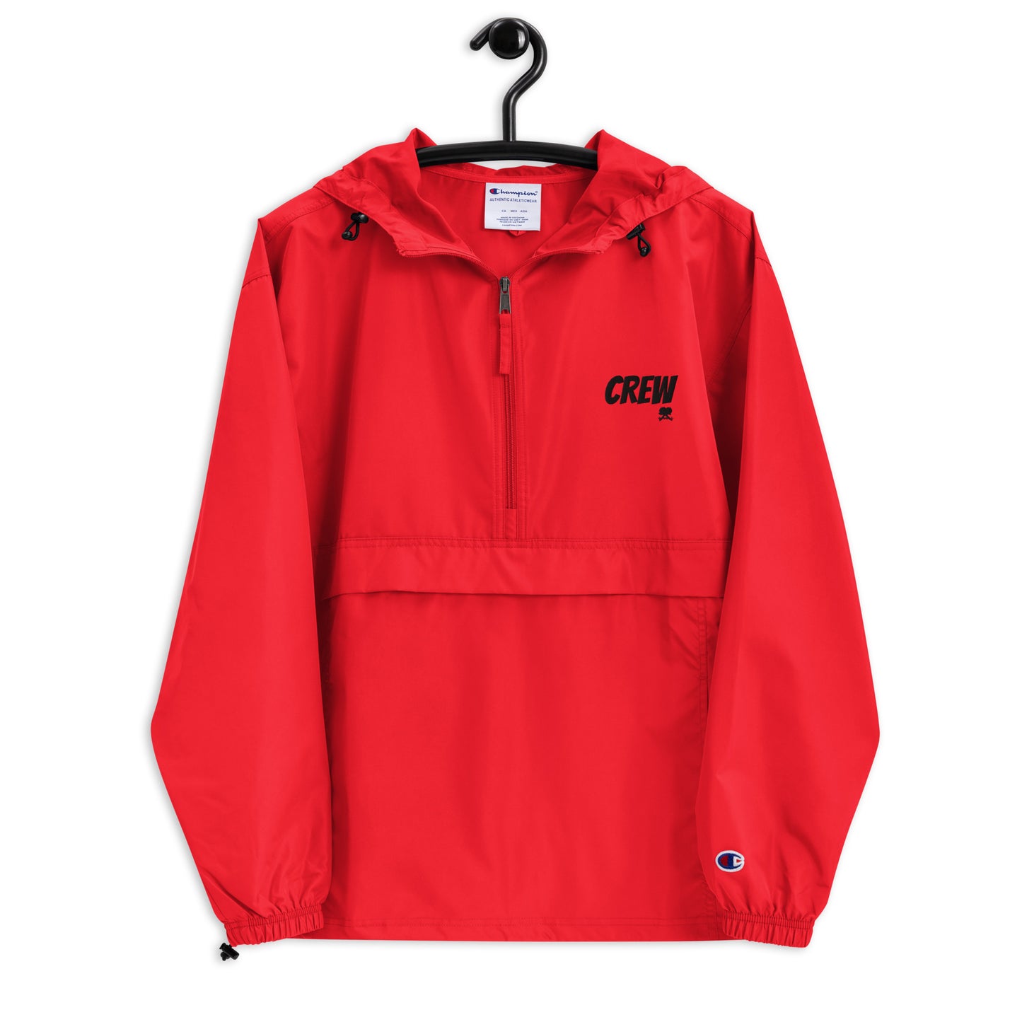 Embroidered Champion Packable Jacket: Crew