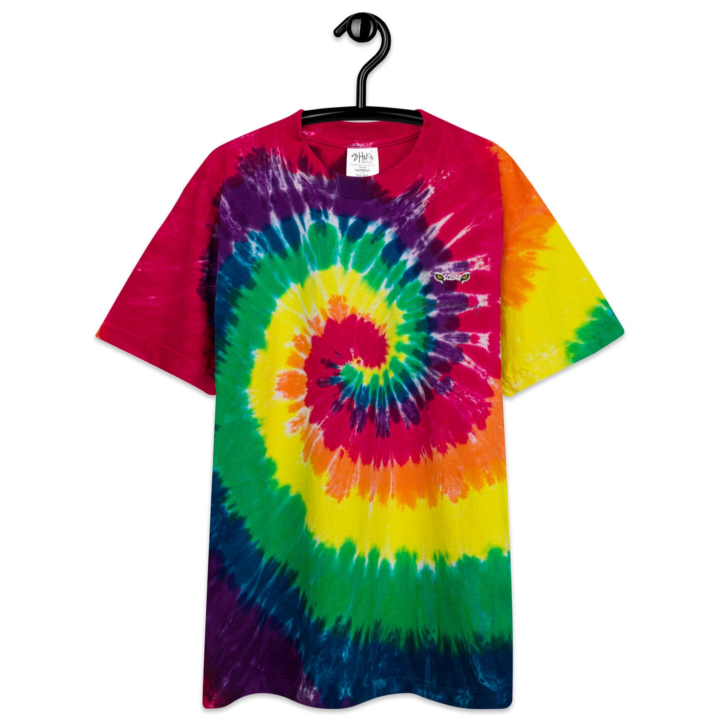 Signature Oversized Tie-Dye T-Shirt: Squad (Evil Eyes)