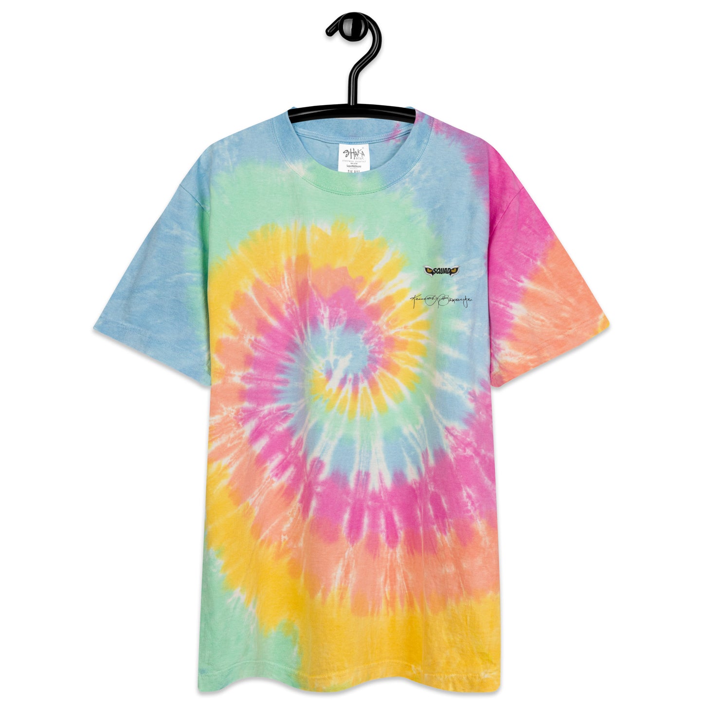 Signature Oversized Tie-Dye T-Shirt: Squad (Evil Eyes)